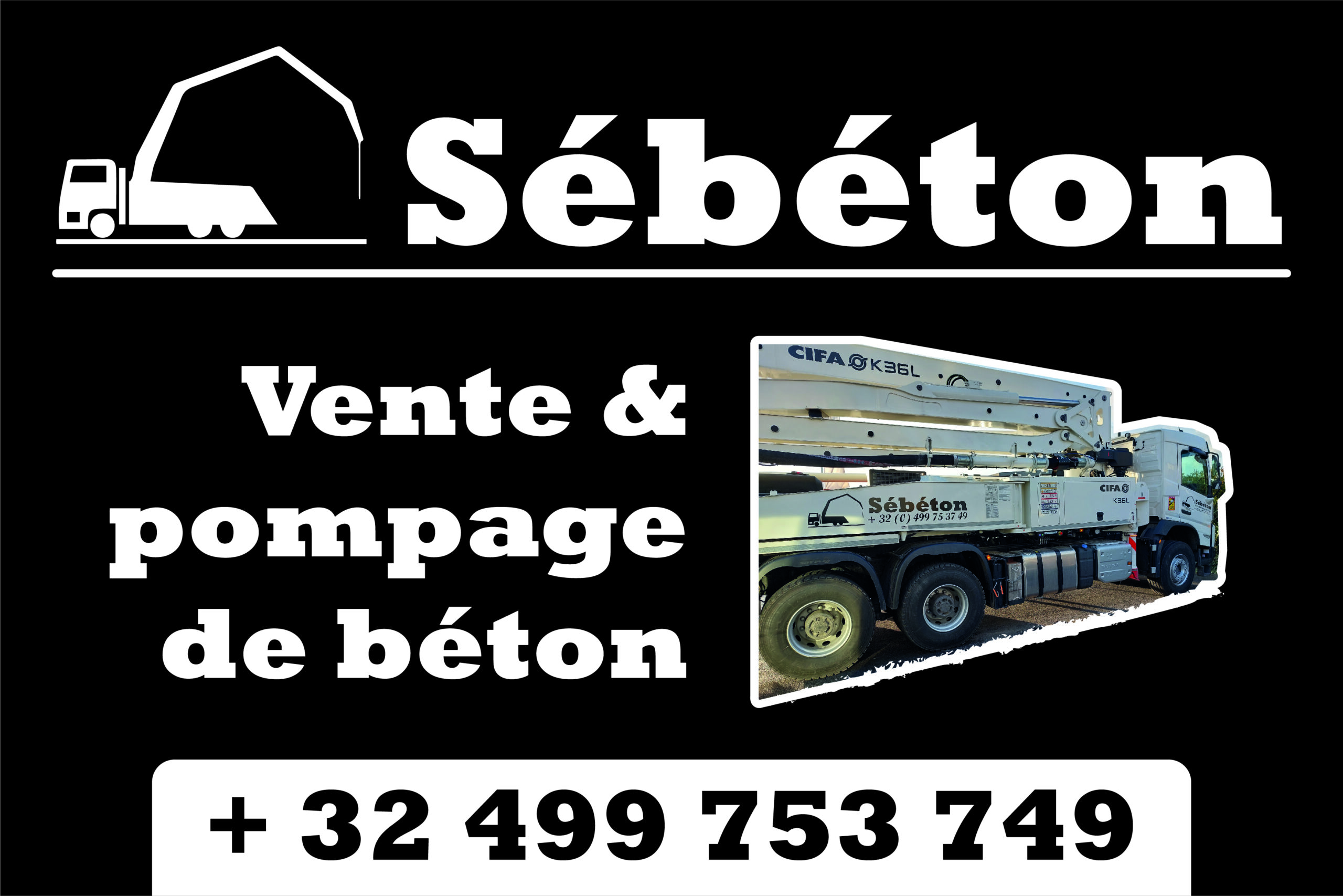 Sebeton – Béton, pompage, containers au Bizet