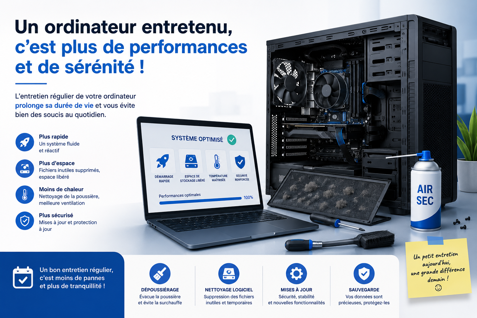 Pourquoi entretenir régulièrement son ordinateur ?