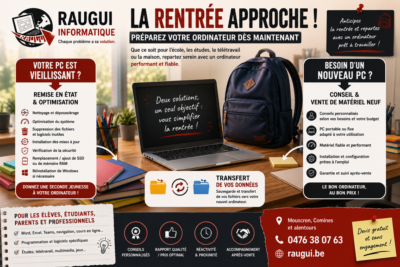 Rentrée scolaire : votre ordinateur est-il prêt ?