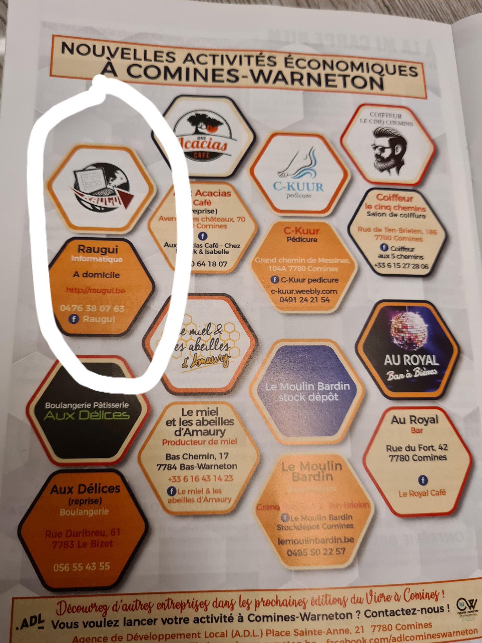 Nous nous trouvons dans le magazine " vivre à Comines " édition 446.