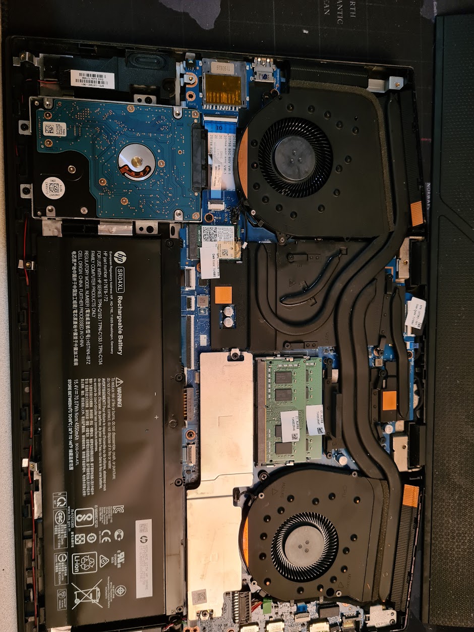 Actualité – L'un des ventilateurs du pc portable de notre client avait rendu l'âme. par Raugui Informatique