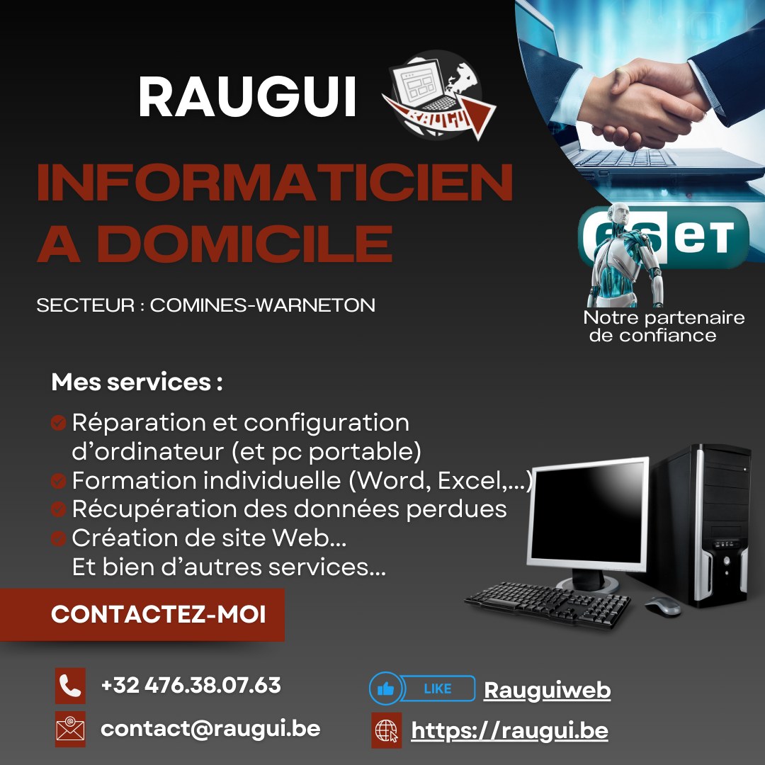 Réparation – Raugui est là pour s'occuper de vos besoins informatiques ! par Raugui Informatique