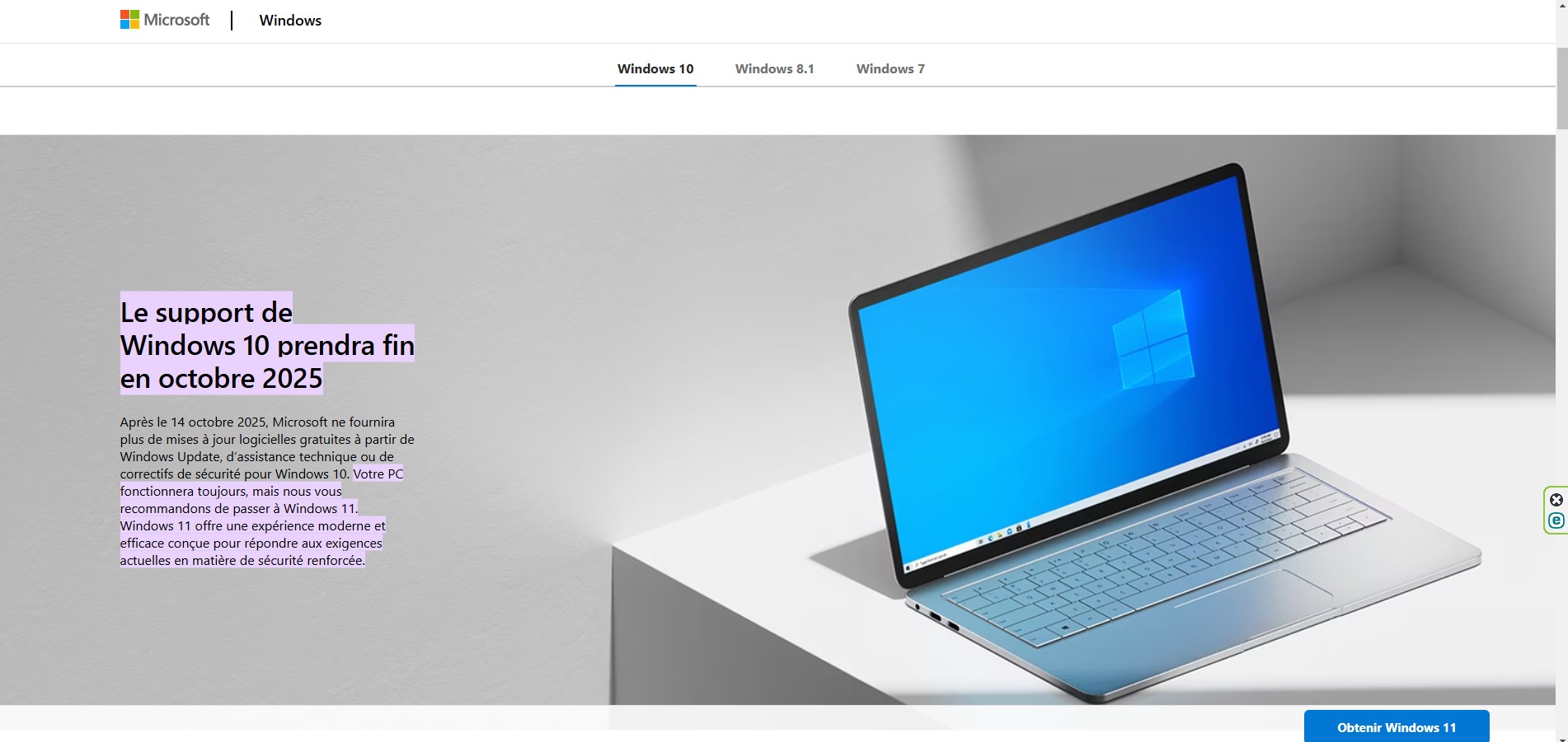 Conseil – Fin de Windows 10 : 14 octobre 2025, une date à retenir ! 💻 par Raugui Informatique