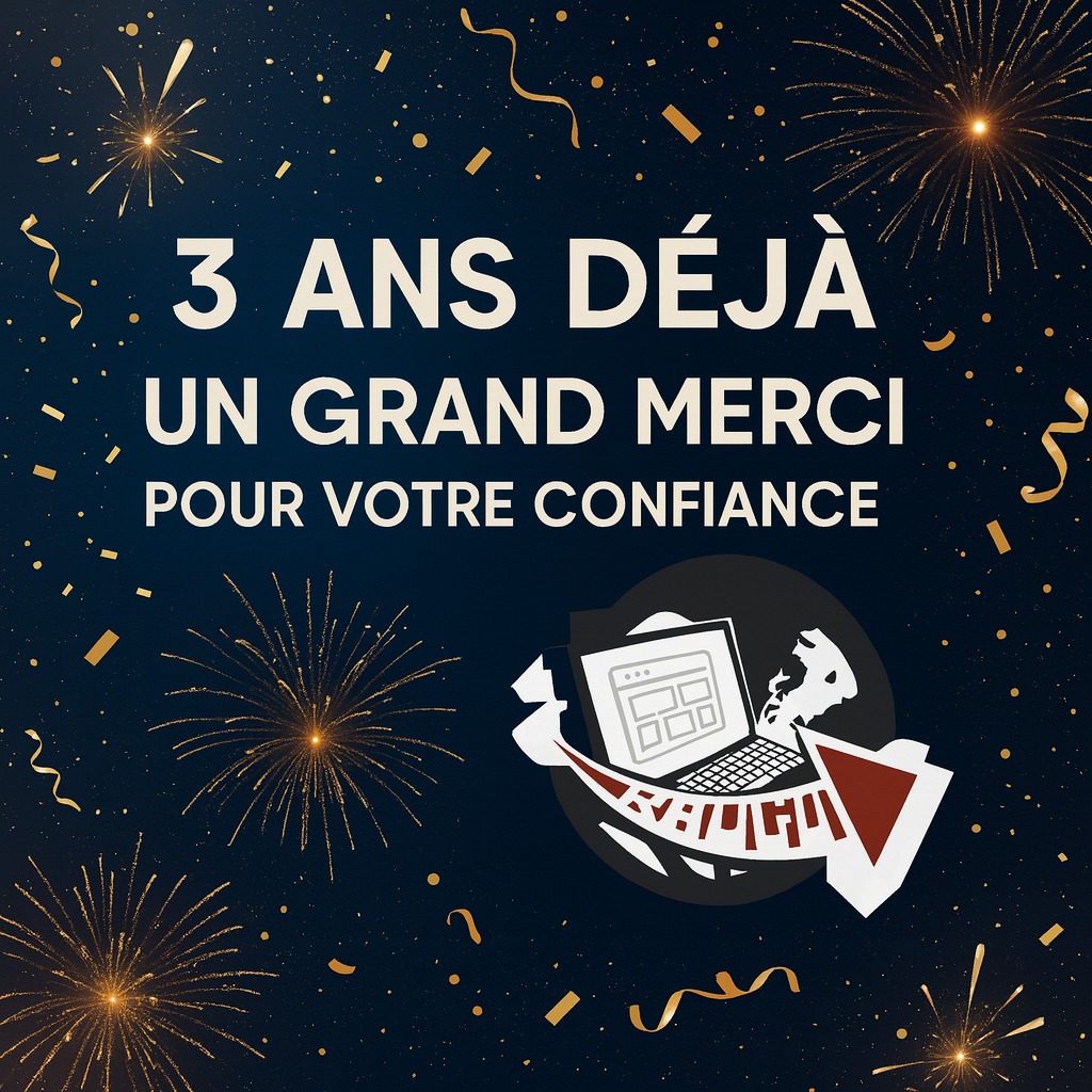 Réparation – Déjà 3 ans d’aventure avec Raugui ! ✨🎉 par Raugui Informatique