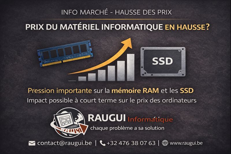 Réparation – Le marché informatique bouge… et pas dans le bon sens par Raugui Informatique