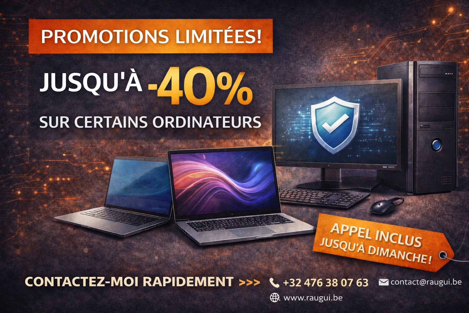 Conseil – GROSSES PROMOTIONS cette semaine chez l’un de mes fournisseurs ! 💻🔥 par Raugui Informatique