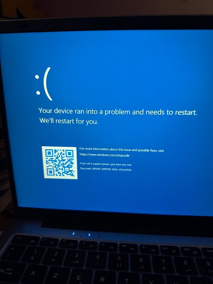 Réparation – Écran bleu “DRIVER DMA VIOLATION” ? Problème résolu ! ⚠️💻 par Raugui Informatique