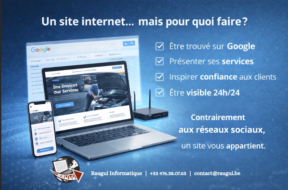 Site web – Un site internet… mais pour quoi faire ? par Raugui Informatique