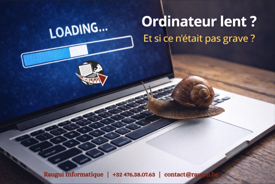 Réparation – Votre ordinateur devient lent ? Ce n’est pas toujours l’âge… par Raugui Informatique