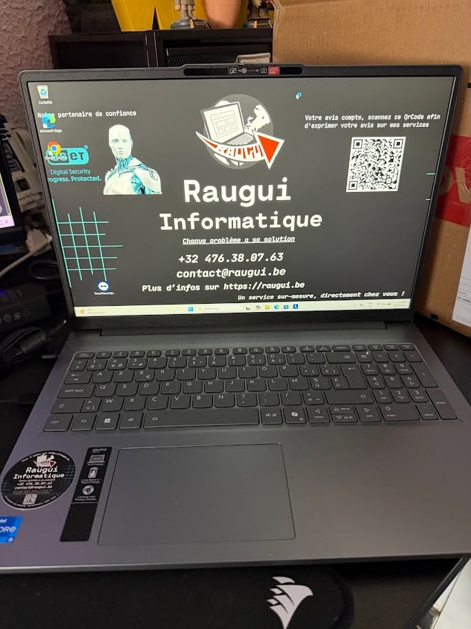 Conseil – Nouveau PC installé pour un client 👌 par Raugui Informatique