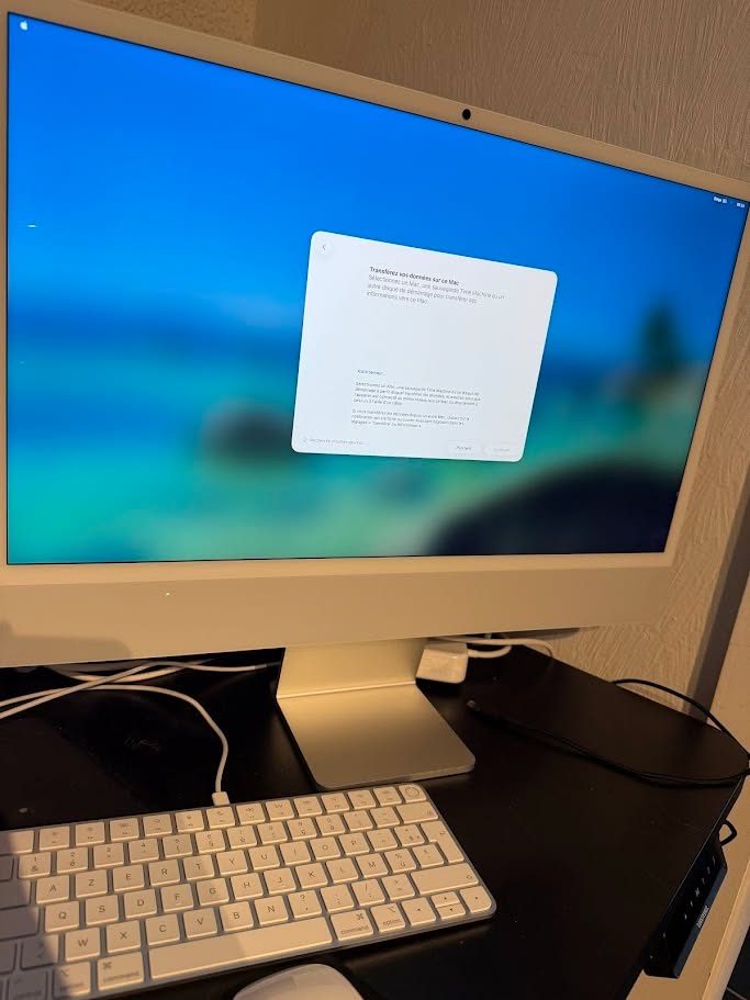 Installation d’un nouvel iMac 24” chez un client