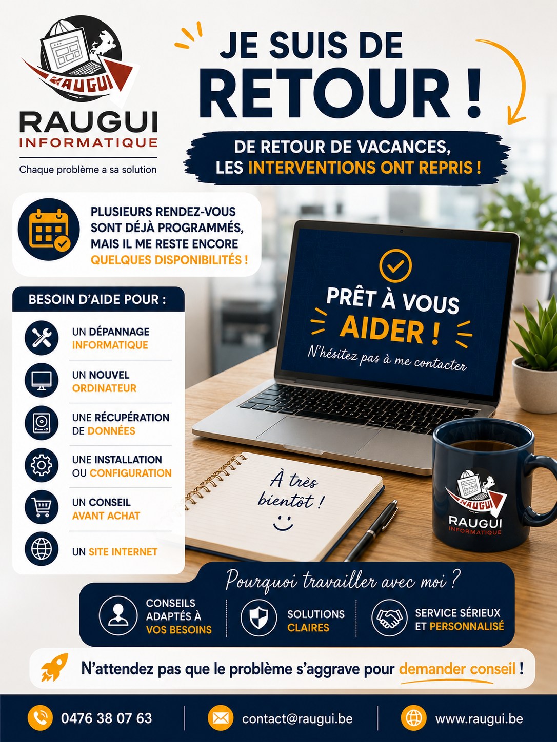 Conseil – Raugui Informatique est de retour ! 💻 par Raugui Informatique