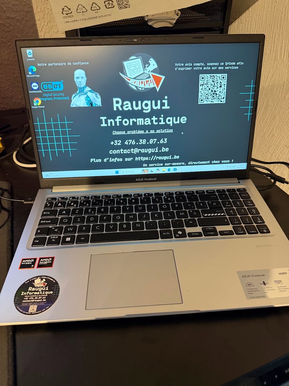 Réparation – Nouveau PC portable pour une cliente 👌 par Raugui Informatique