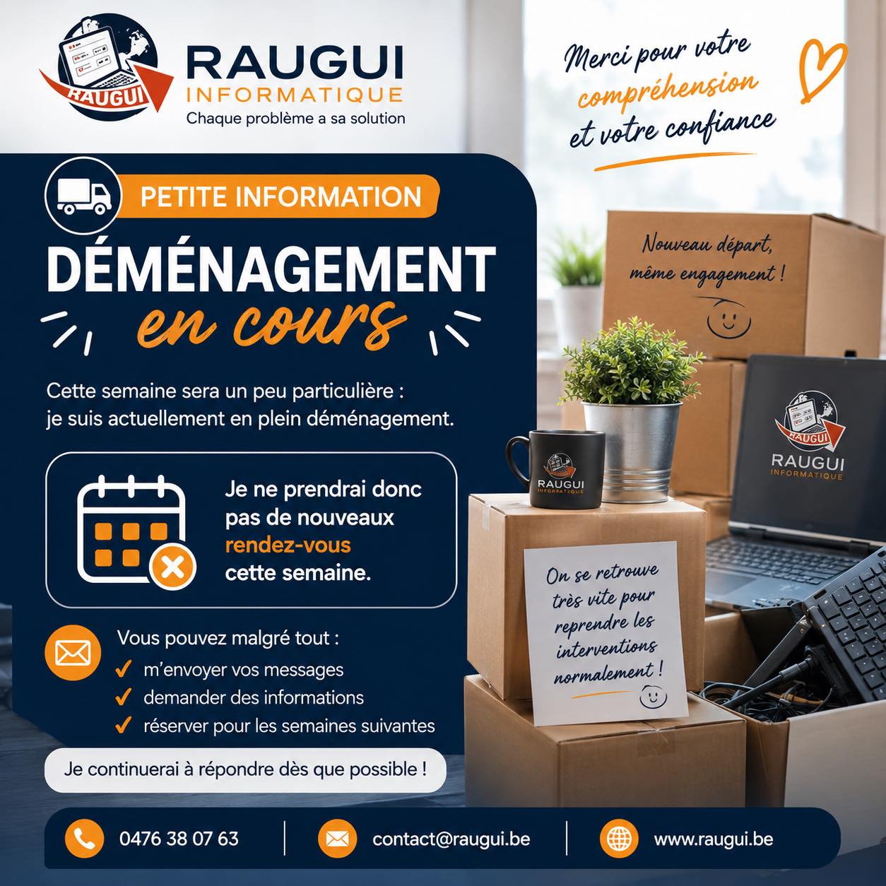 Actualité – Petite information concernant cette semaine par Raugui Informatique
